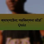 ক্যাম্পেইনে পরিকল্পনা তৈরি Quiz