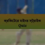 ক্রিকেটের মাইনর স্ট্রাইক Quiz