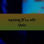 বঙ্গবন্ধু টি-২০ লিগ Quiz